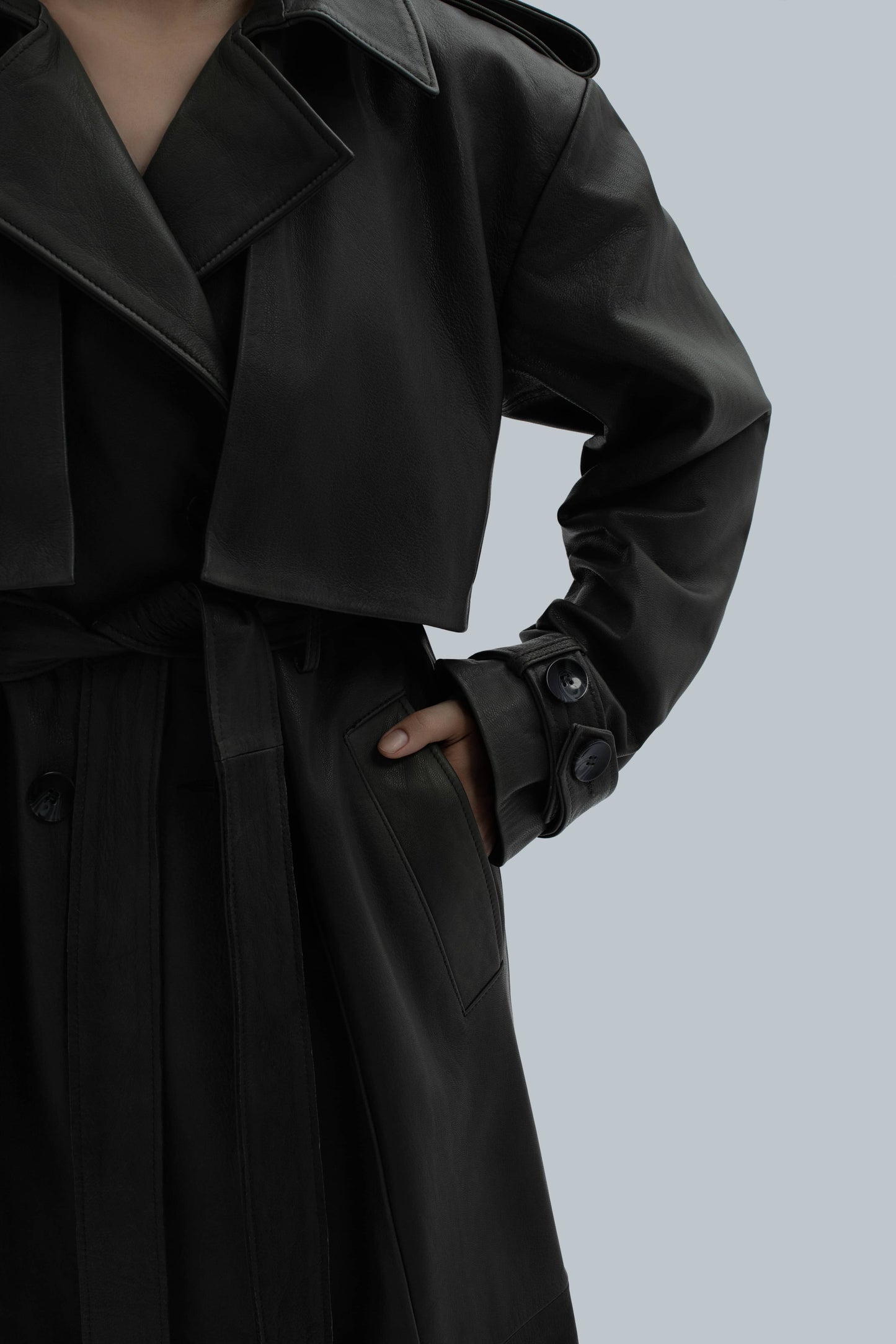 London Leather Trenchcoat