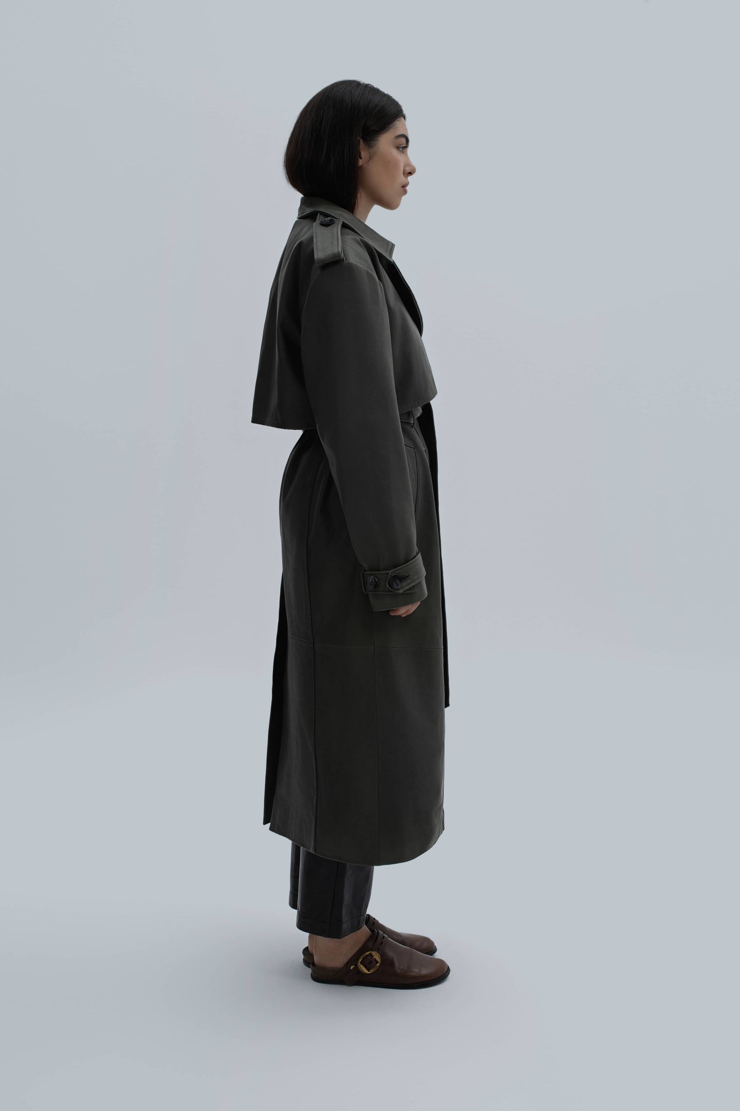 London Leather Trenchcoat