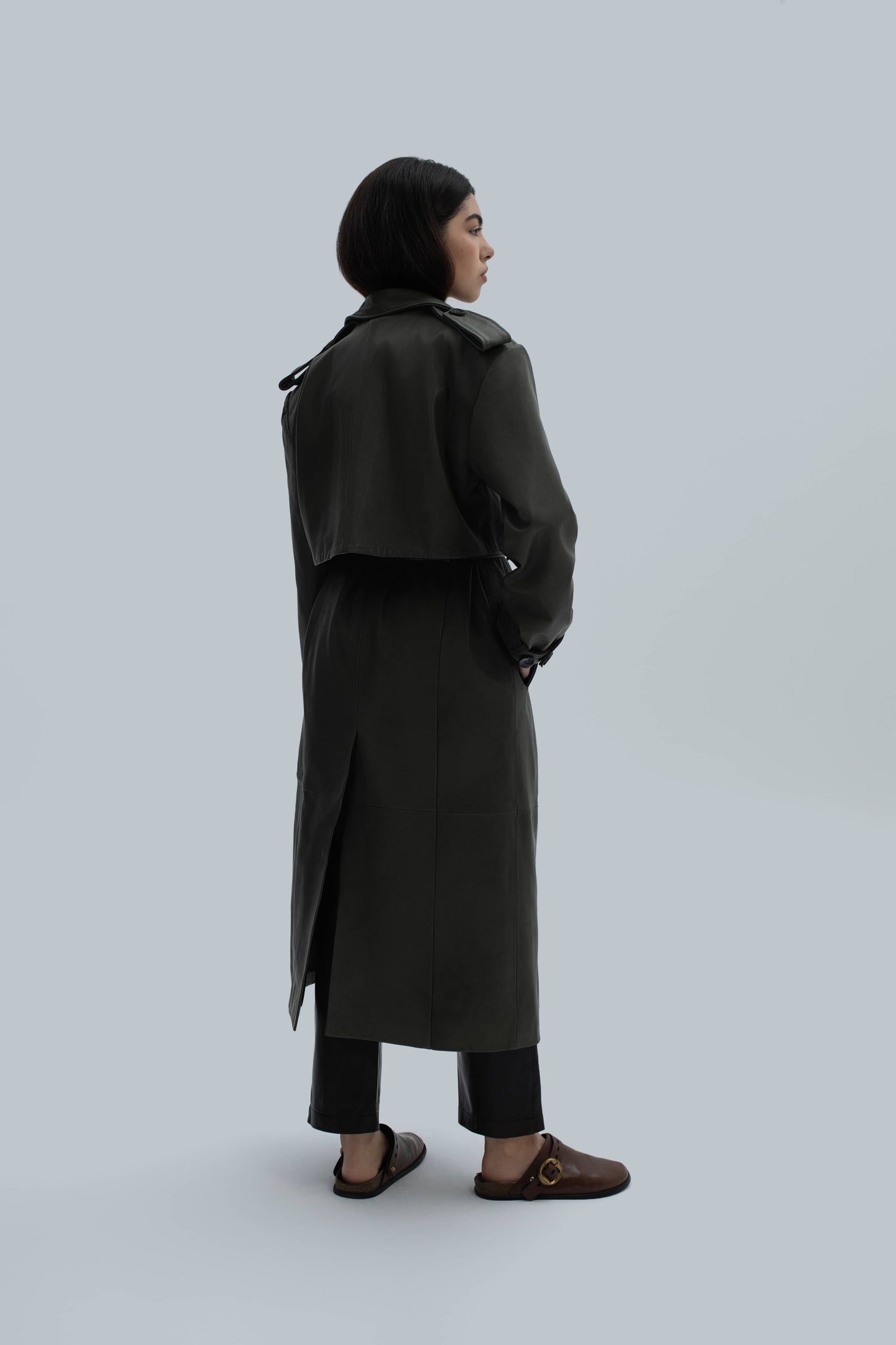 London Leather Trenchcoat