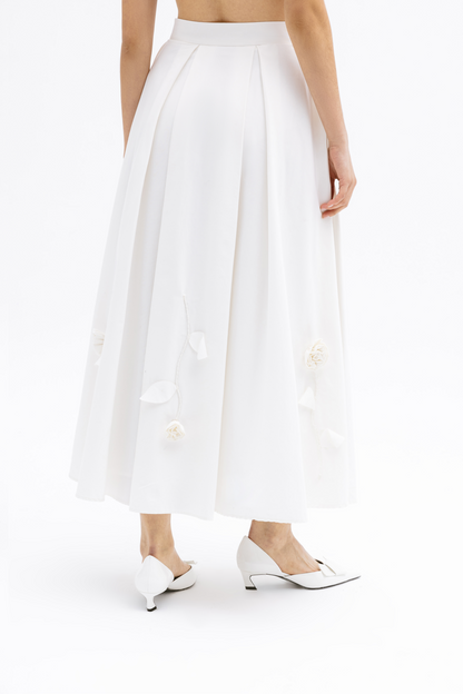 Bloom Cotton Poplin Skirt