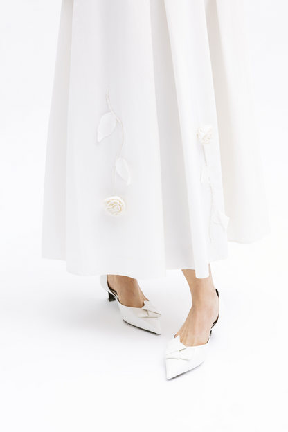 Bloom Cotton Poplin Skirt