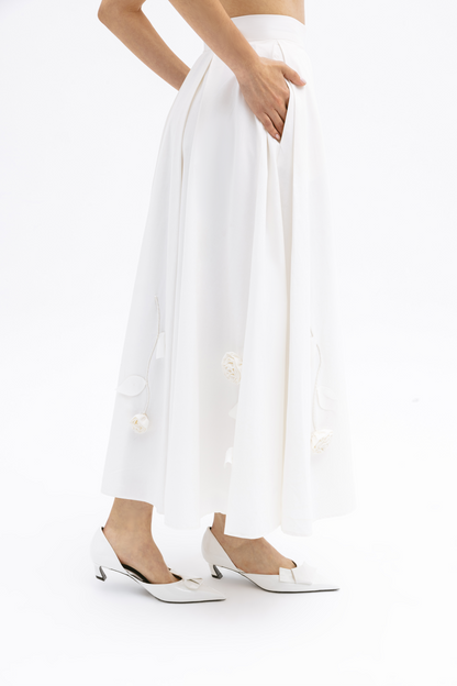 Bloom Cotton Poplin Skirt