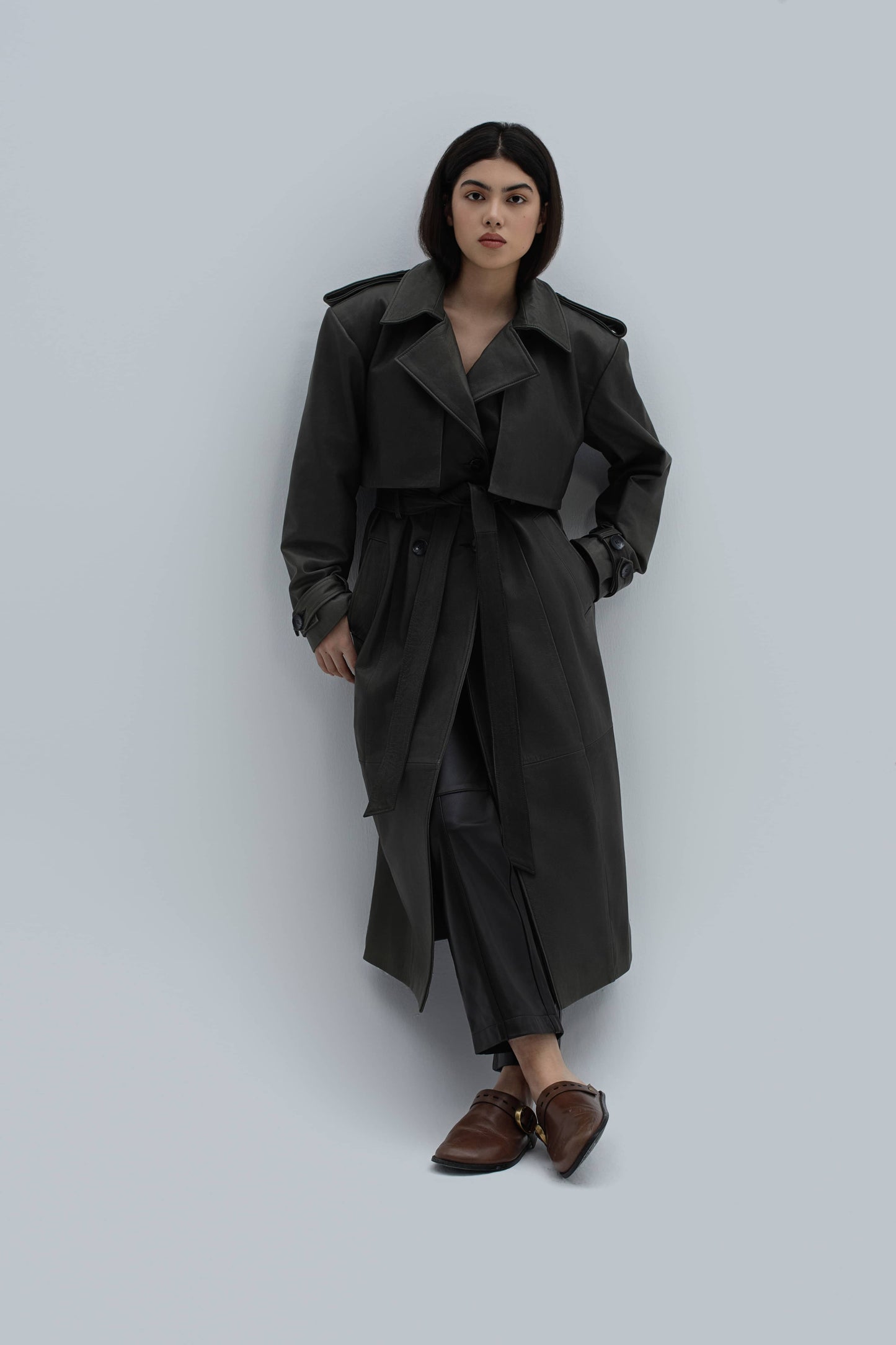 London Leather Trenchcoat