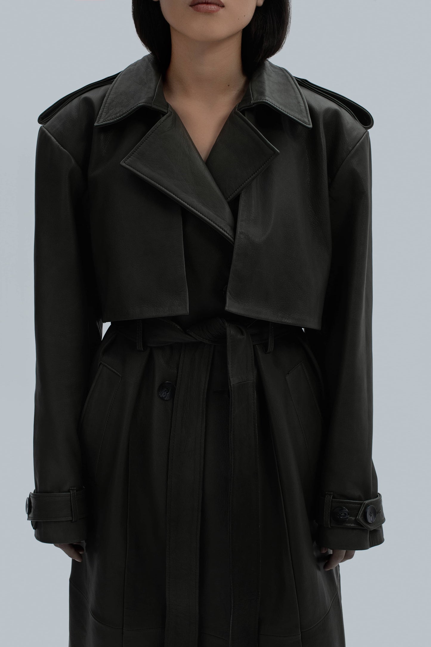 London Leather Trenchcoat